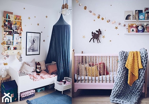 Mały biały pokój dziecka dla niemowlaka dla dziecka dla dziewczynki - zdjęcie od domsli22