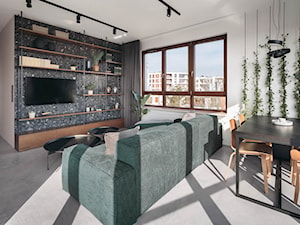Apartament z myślą o przyszłości - Salon, styl minimalistyczny - zdjęcie od KANDO ARCHITECTS