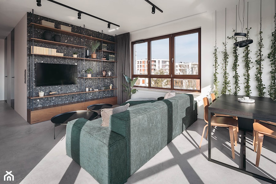 Apartament z myślą o przyszłości - Salon, styl minimalistyczny - zdjęcie od KANDO ARCHITECTS