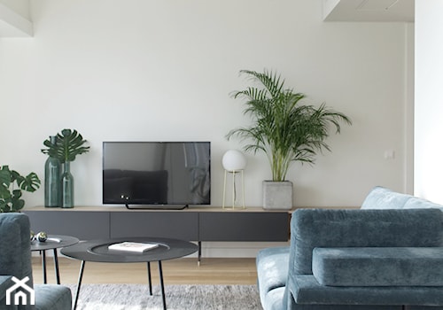 Apartament Złota 44 - Średni biały salon, styl nowoczesny - zdjęcie od KANDO ARCHITECTS