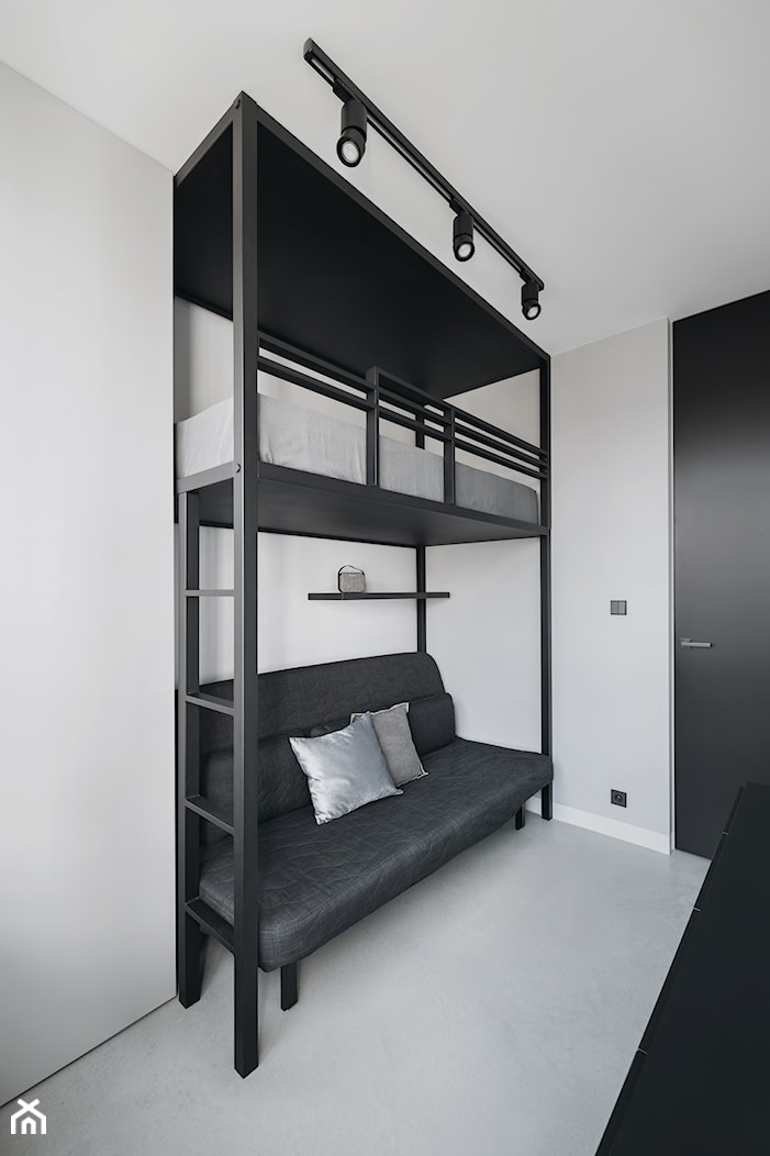 Apartament z myślą o przyszłości - Sypialnia, styl industrialny - zdjęcie od KANDO ARCHITECTS - Homebook