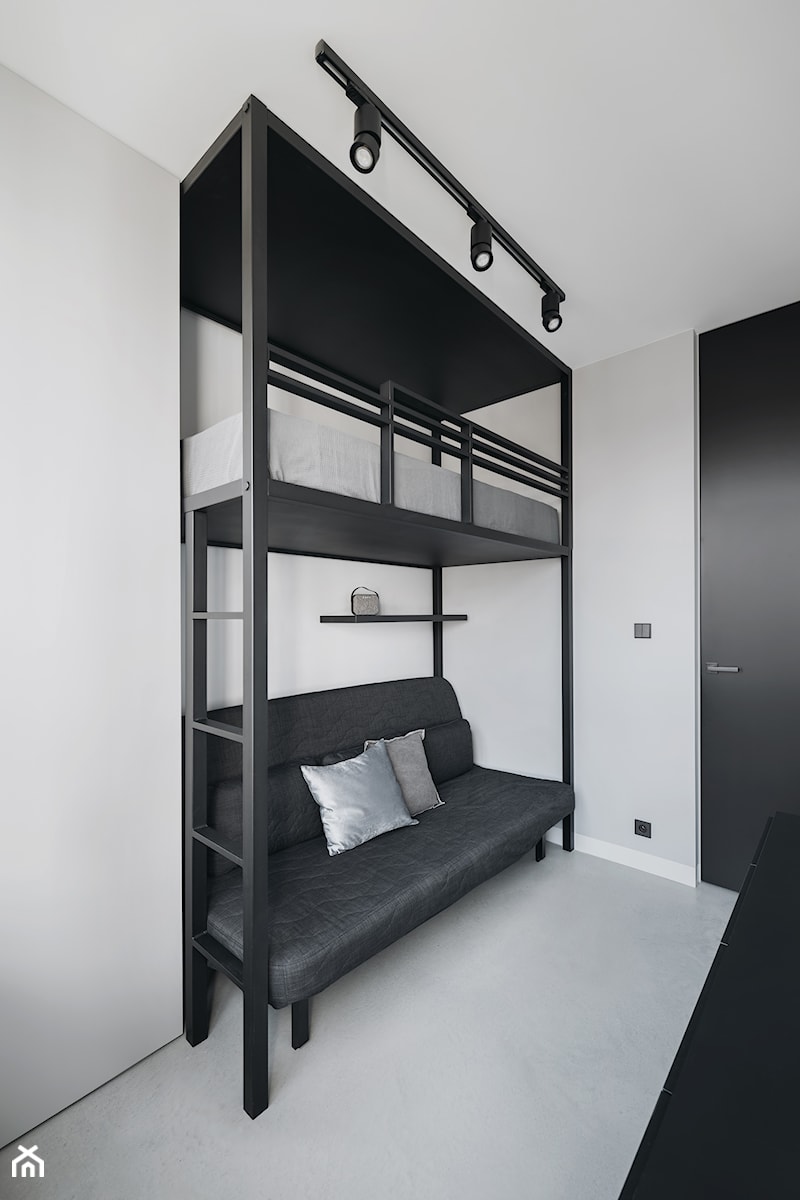 Apartament z myślą o przyszłości - Sypialnia, styl industrialny - zdjęcie od KANDO ARCHITECTS