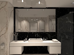 Przestronna toaleta w męskim apartamencie - zdjęcie od concept-studio adrianna sztuk