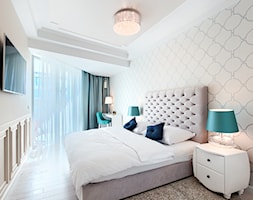 Dune Mielno - Średnia beżowa biała szara sypialnia - zdjęcie od Tomasz Wachowiec Fotografia - Homebook