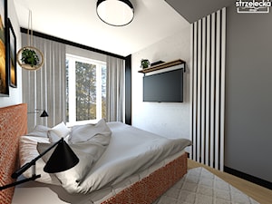 Sypialnia w pomarańczu - Sypialnia, styl nowoczesny - zdjęcie od Strzelecka Design