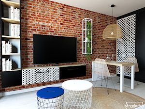 Salon w loftowym klimacie - Salon, styl nowoczesny - zdjęcie od Strzelecka Design