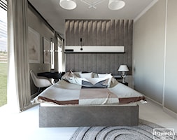 Przytulna sypialnia w beżach i brązach - Sypialnia, styl tradycyjny - zdjęcie od Strzelecka Design - Homebook