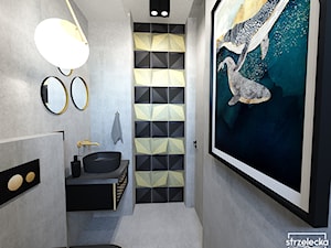 Mała Łazienka w loftowym klimacie - Łazienka, styl industrialny - zdjęcie od Strzelecka Design