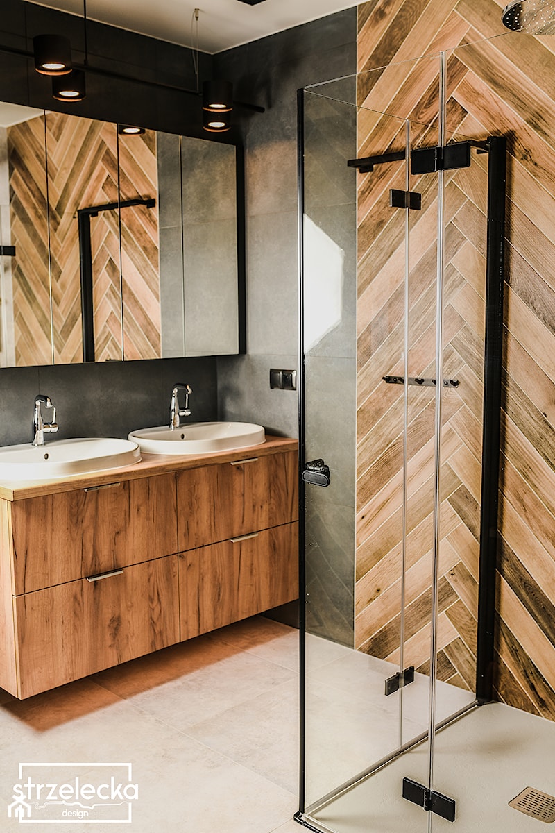 łazienka w industrialnym klimacie - Łazienka, styl industrialny - zdjęcie od Strzelecka Design