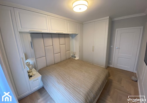 Mieszkanie w klasyczno - velvetowym wykończeniu - Sypialnia, styl tradycyjny - zdjęcie od Strzelecka Design