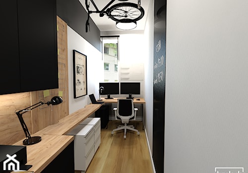 Gabinet w dobie home office - Biuro, styl nowoczesny - zdjęcie od Strzelecka Design