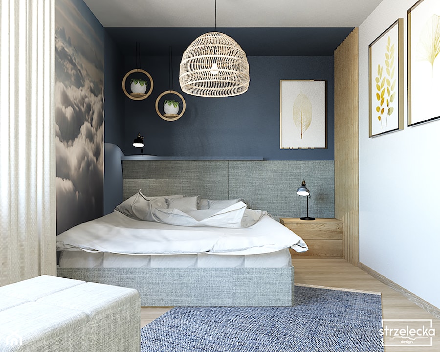 Sypialnia "z własnym kawałkiem nieba" - Sypialnia, styl nowoczesny - zdjęcie od Strzelecka Design