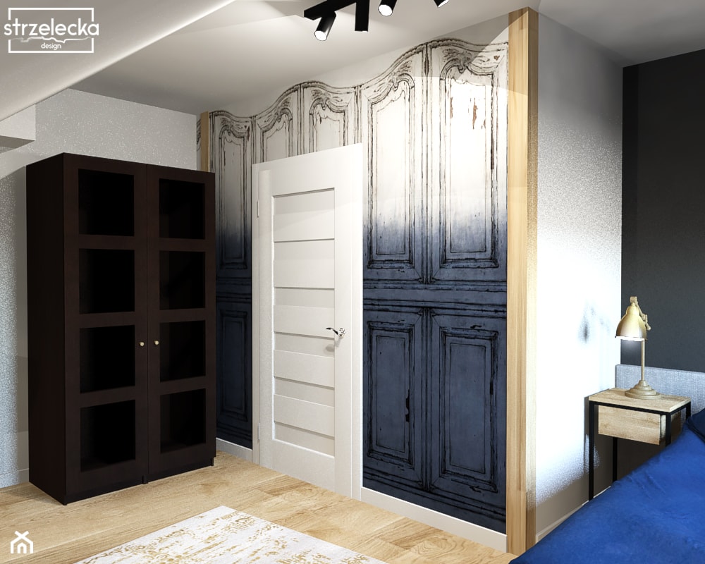 Sypialnia w "paryskim" klimacie - Sypialnia, styl nowoczesny - zdjęcie od Strzelecka Design - Homebook