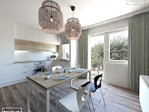 Salon z aneksem kuchennym - Kuchnia, styl nowoczesny - zdjęcie od Strzelecka Design