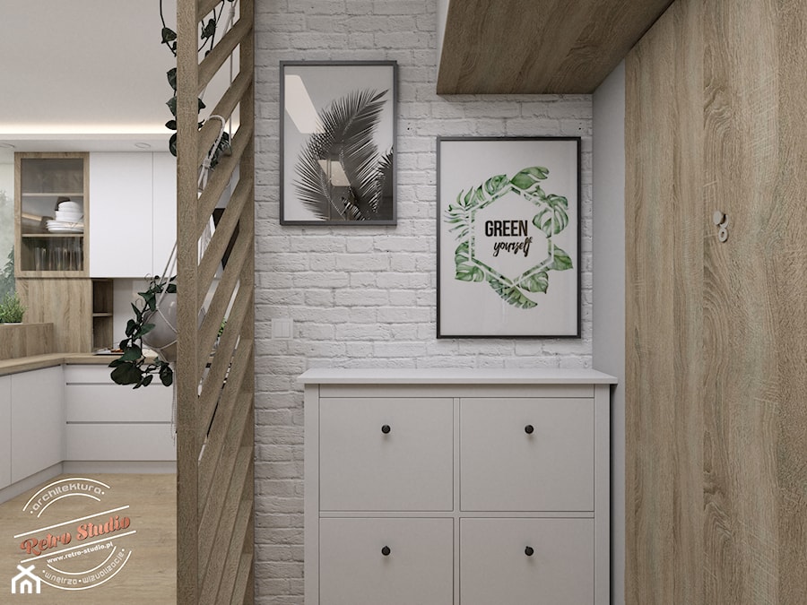 Mieszkanie SR - Hol / przedpokój, styl skandynawski - zdjęcie od Retro Studio