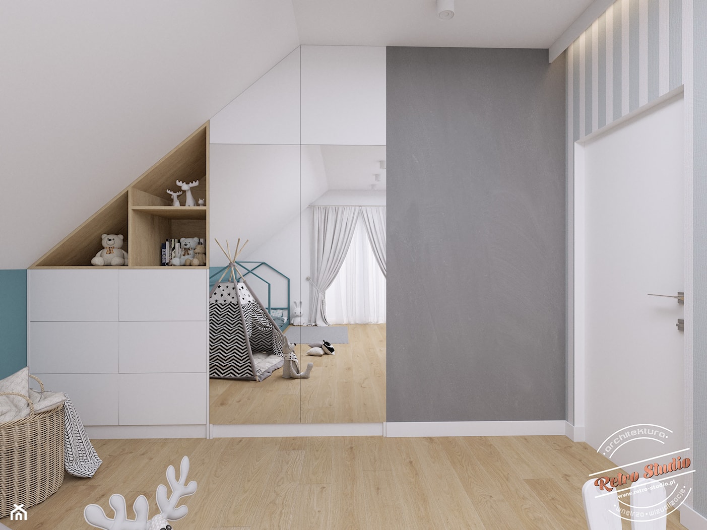 Pokoje dziecięce DS - Pokój dziecka, styl skandynawski - zdjęcie od Retro Studio - Homebook