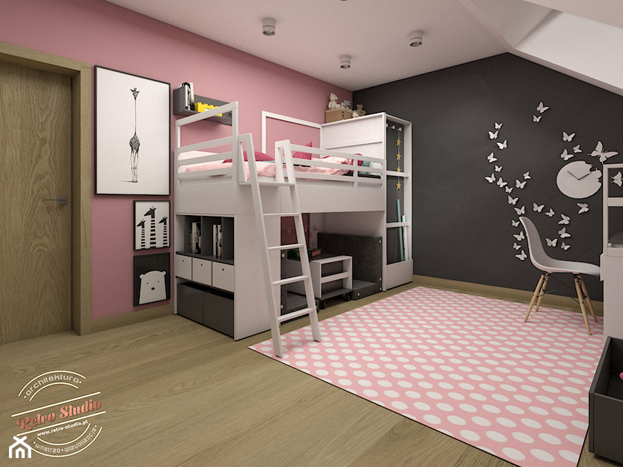 Pokój dziecięcy 20 m2 - zdjęcie od Retro Studio
