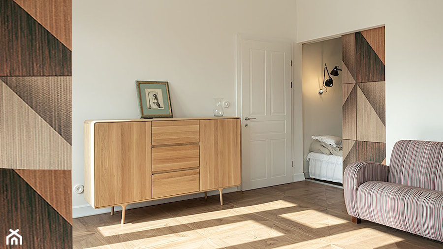 Pokój dzienny z ukrytą sypialnią - zdjęcie od Lab studio - Architektura wnętrz & Design