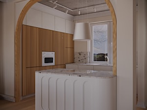 Kuchnia otwarta na salon - zdjęcie od Lab studio - Architektura wnętrz & Design