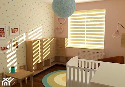 Średni szary pokój dziecka dla niemowlaka dla chłopca dla dziewczynki, styl nowoczesny - zdjęcie od Cud Miód Plan