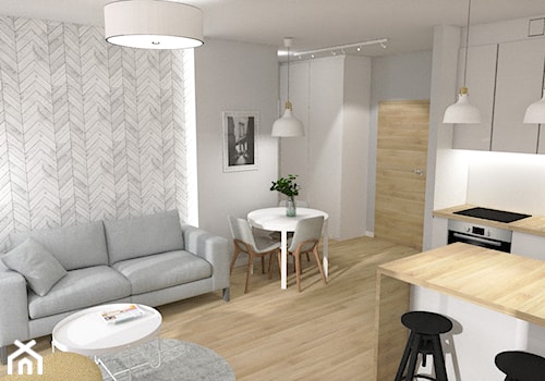 Mieszkanie - Salon, styl skandynawski - zdjęcie od DEMSKA. STUDIO PROJEKTOWE