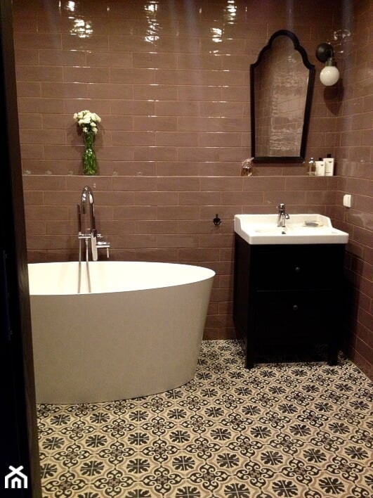 Płytki cementowe w łazience - zdjęcie od Cerames - Homebook