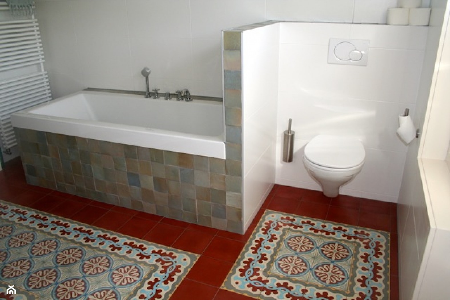 Płytki cementowe Loto w łazience - zdjęcie od Cerames - Homebook