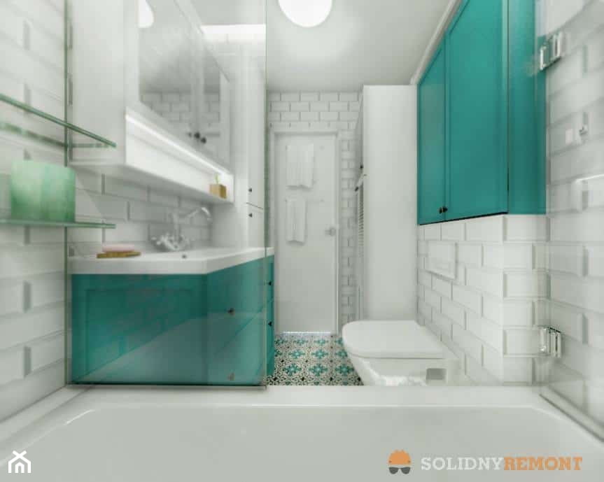 Mager - płytki cementowe na podłodze w łazience - zdjęcie od Cerames - Homebook