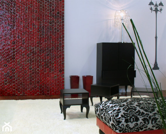 Mozaikowe płytki na ścianie w salonie - zdjęcie od Cerames
