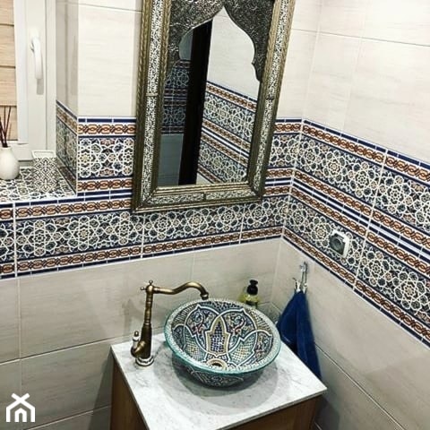 Łazienka w marokańskim stylu 💜 - zdjęcie od Cerames - Homebook
