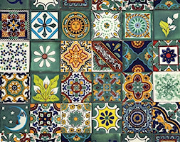 Kolorowy patchwork z płytek meksykańskich VERDE 😉 - zdjęcie od Cerames - Homebook