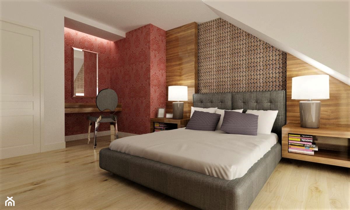 Płytki mozaikowe nad łóżkiem w salonie - zdjęcie od Cerames - Homebook