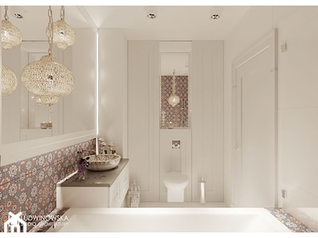 Aranżacje wnętrz - Łazienka: Płytki marokańskie w eleganckiej łazience - Cerames. Przeglądaj, dodawaj i zapisuj najlepsze zdjęcia, pomysły i inspiracje designerskie. W bazie mamy już prawie milion fotografii!