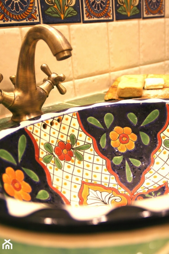 Umywalka meksykańska w łazience - zdjęcie od Cerames