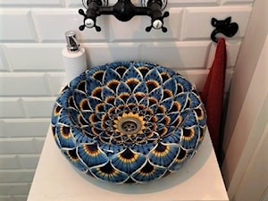 Ręcznie malowana umywalka nablatowa - zdjęcie od Cerames