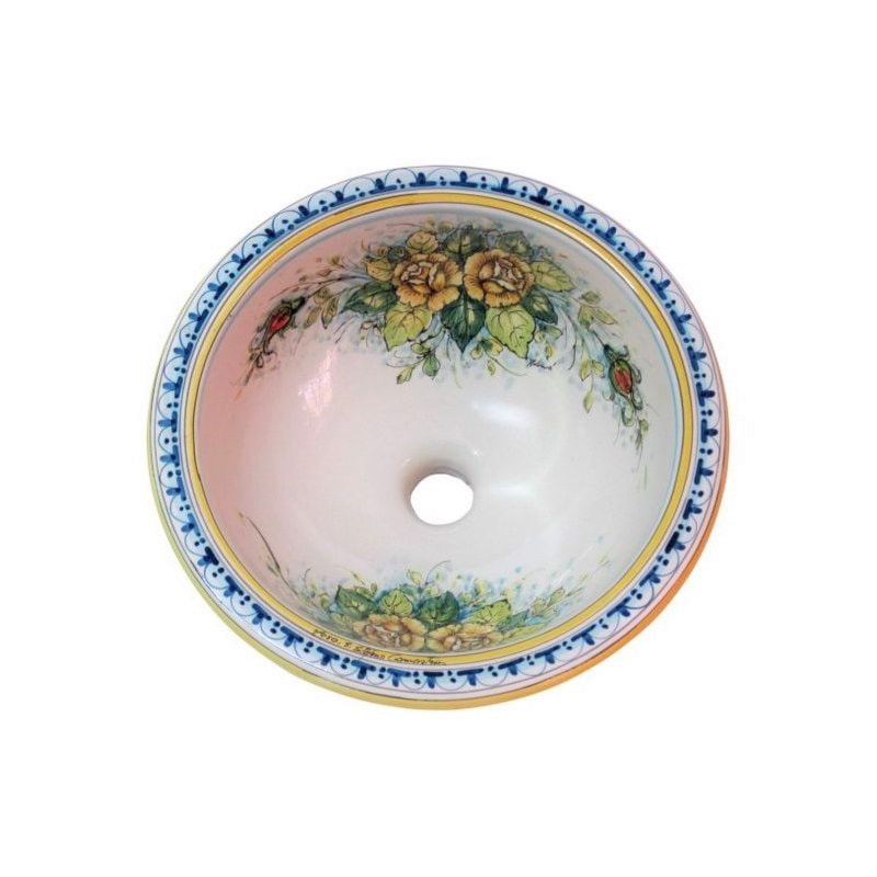 Ręcznie malowane, ceramiczne włoskie umywalki - zdjęcie od Cerames - Homebook