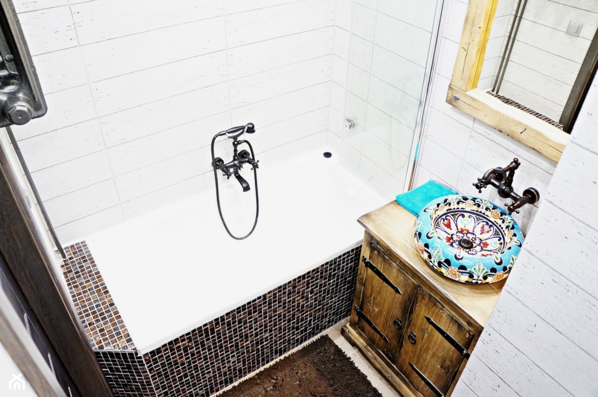 Umywalka meksykańska nablatowa w łazience - zdjęcie od Cerames - Homebook