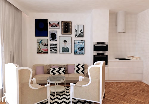 Mieszkanie Gdańsk - Salon, styl nowoczesny - zdjęcie od Non Standard Forms