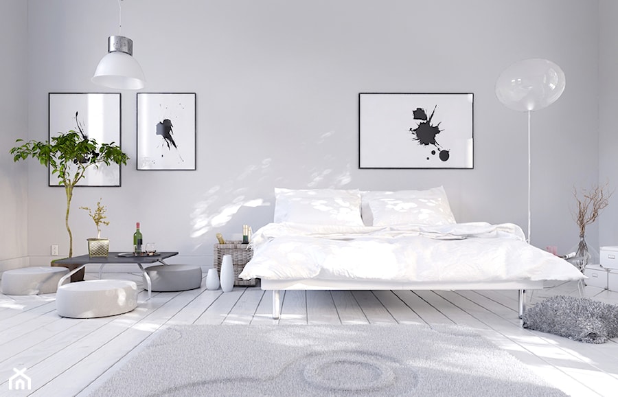 Dormeo AIR PLUS - Średnia szara sypialnia, styl minimalistyczny - zdjęcie od Dormeo