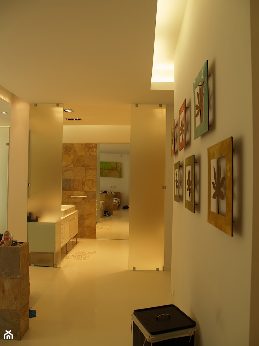 apartament 2 poziomowy warszawa,mokotów - Łazienka, styl nowoczesny - zdjęcie od projektowanie wnetrz warszawa