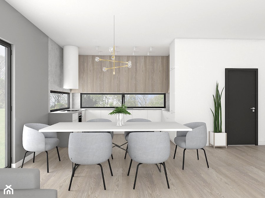 Projekt wnętrza domu jednorodzinnego - Kuchnia, styl minimalistyczny - zdjęcie od Marta Malina