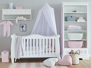 Średni szary pokój dziecka dla niemowlaka dla dziewczynki - zdjęcie od Meble Nizio