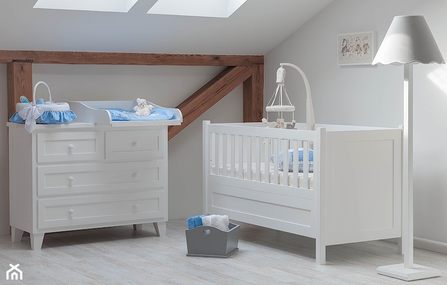 Mały biały pokój dziecka dla niemowlaka dla chłopca dla dziewczynki - zdjęcie od Meble Nizio