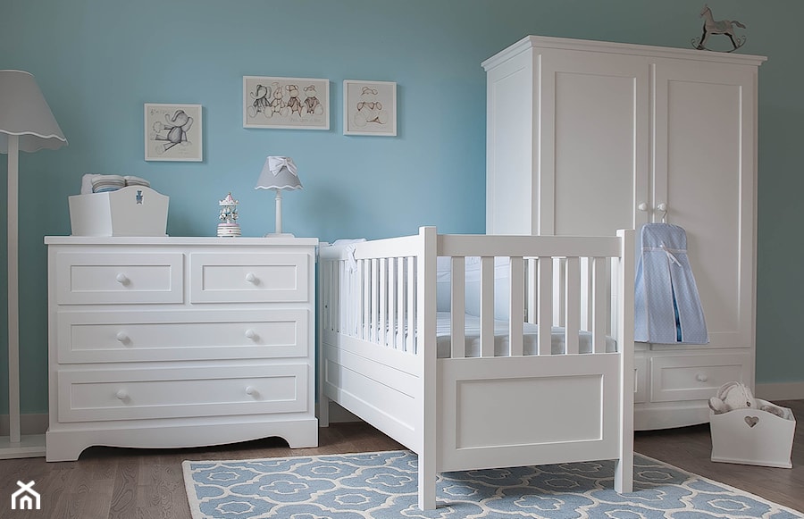 Średni niebieski pokój dziecka dla niemowlaka dla chłopca dla dziewczynki - zdjęcie od Meble Nizio