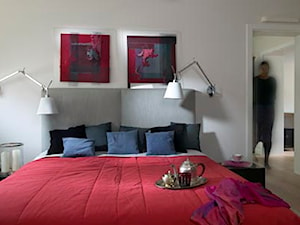 Mieszkanie na poddaszu - konkurs - Sypialnia, styl skandynawski - zdjęcie od Akwadrat