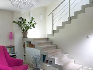 Mieszkanie na poddaszu - konkurs - Hol / przedpokój, styl skandynawski - zdjęcie od Akwadrat