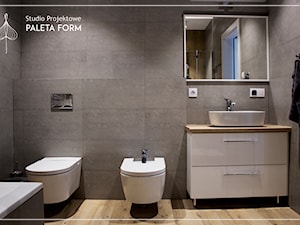 Łazienka - Mała bez okna z lustrem łazienka, styl nowoczesny - zdjęcie od Paleta Form