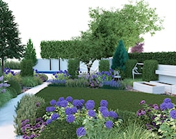 Ogród z basenem - Ogród - zdjęcie od Studio B architektura krajobrazu Bogumiła Bulga - Homebook