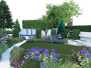 Ogród z basenem - Ogród - zdjęcie od Studio B architektura krajobrazu Bogumiła Bulga