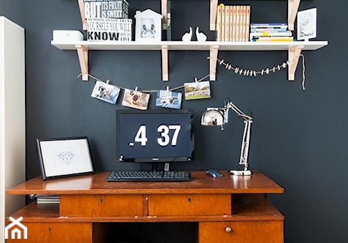 Moje mieszkanie - Małe czarne biuro, styl skandynawski - zdjęcie od Mieszkanie to wyzwanie